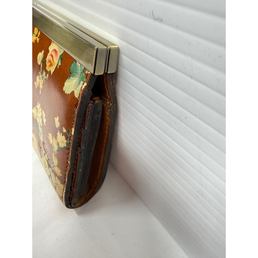 Patricia Nash Italian Leather Floral Cauchy Wallet VINTAGE BOTANICAL NEW RARE! - Picture 3 of 7